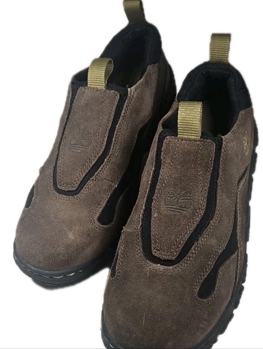 Mt Maddsen 25935M Women Sz: 5.5 Brn Leather Slip On Hike Gorp Shoe Trail EUC[7B